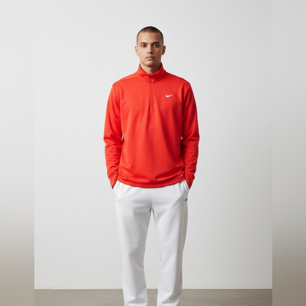 Nike Bright Red Half-Zip Pullover - image 3